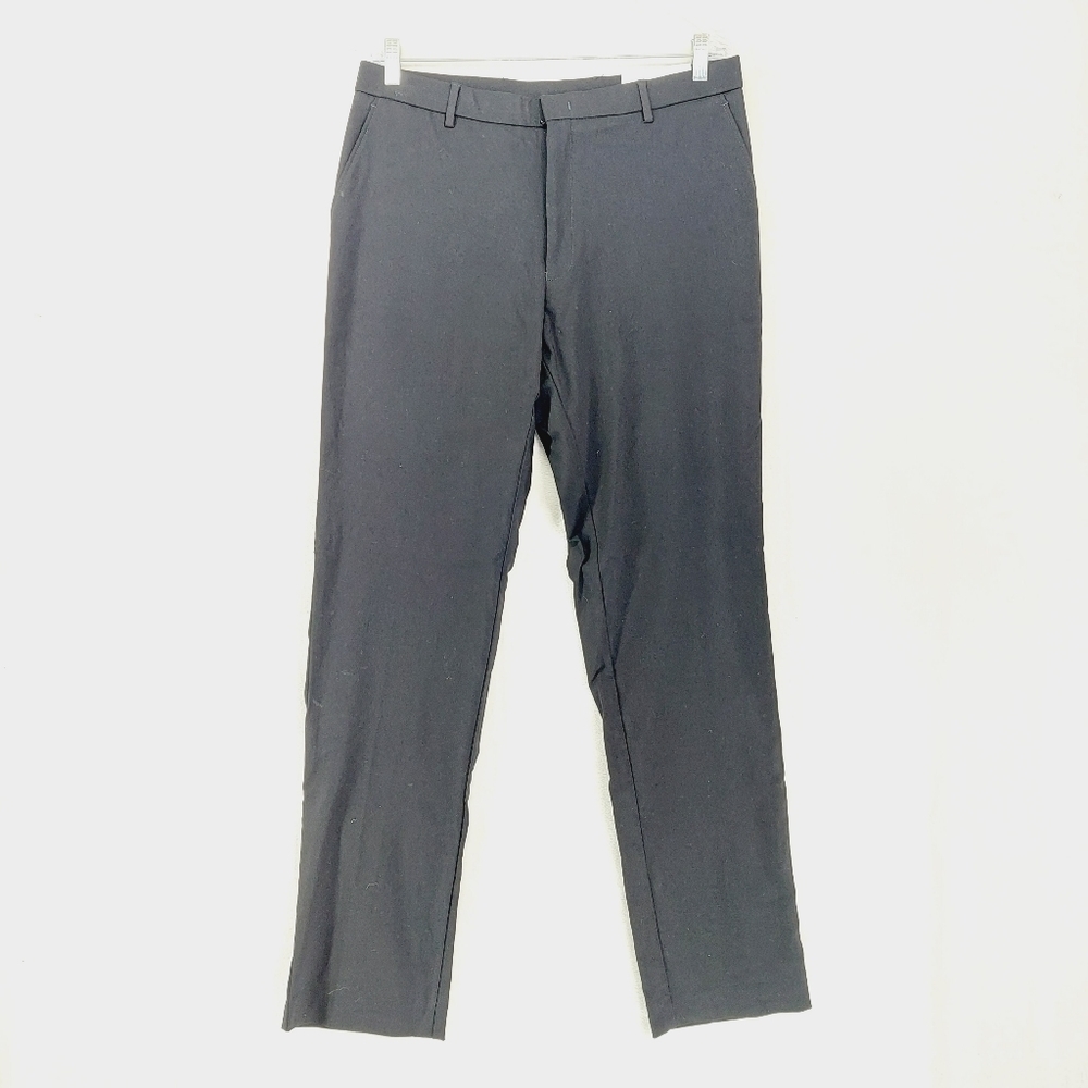 NEW Tommy Hilfiger Black Mid Rise Straight Leg Dress Pants 3888